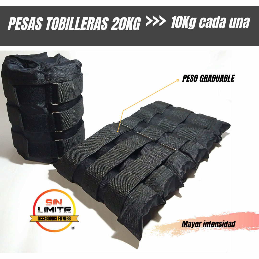 PESAS TOBILLERAS 20KG